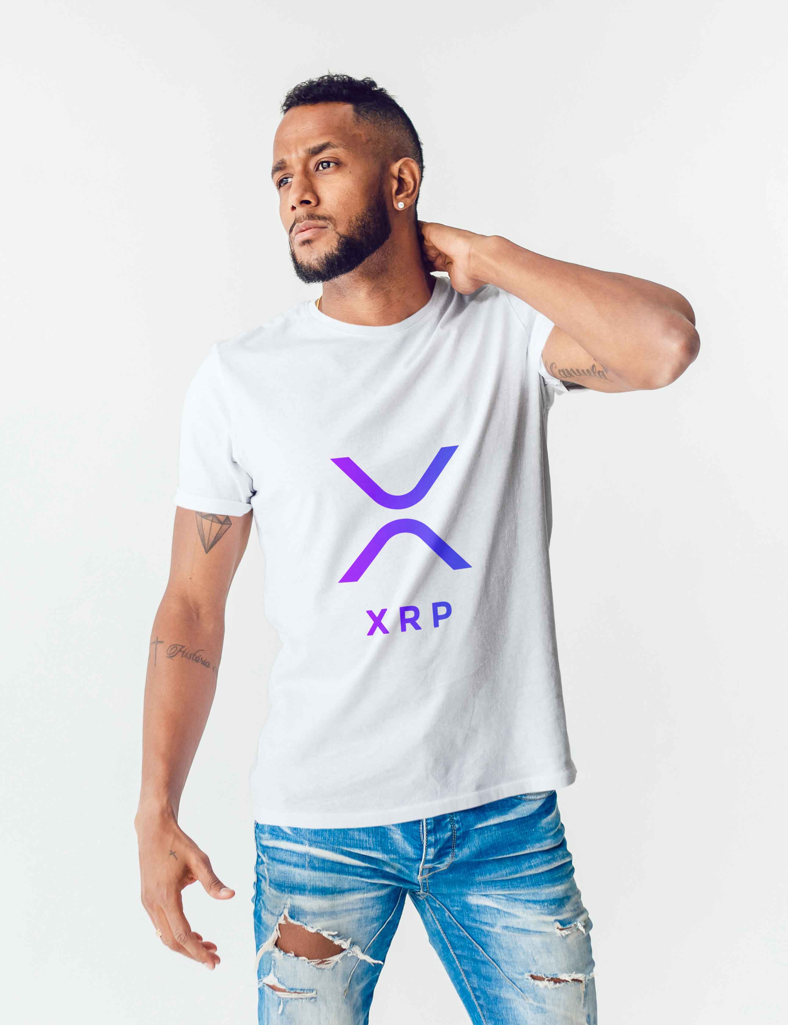 Xrp Black T-Shirt Pocket Logo