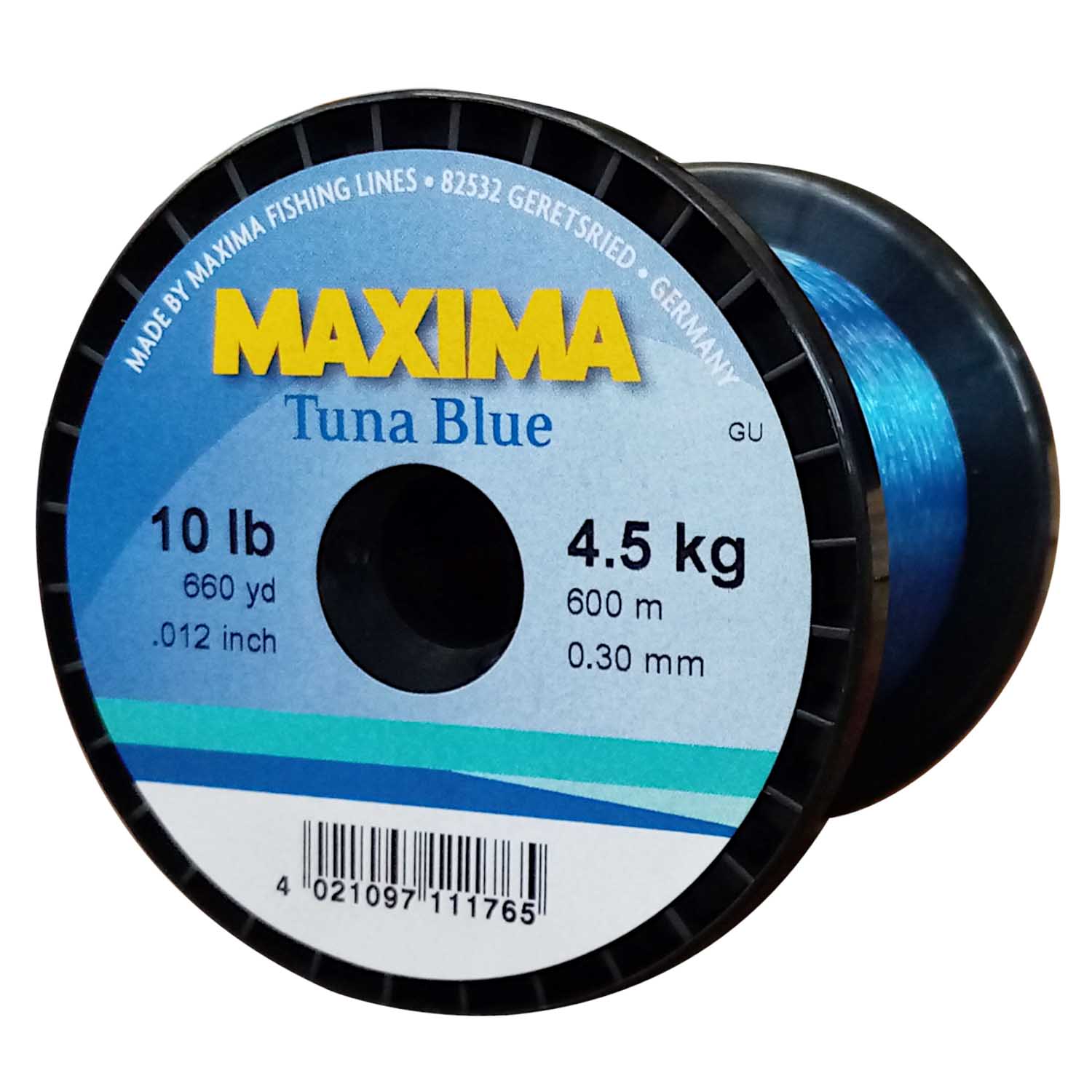 Maxima Nylon Fishing Line 16KG/30LB .55MM Colour Tuna Blue 600m Spool -  Showspace