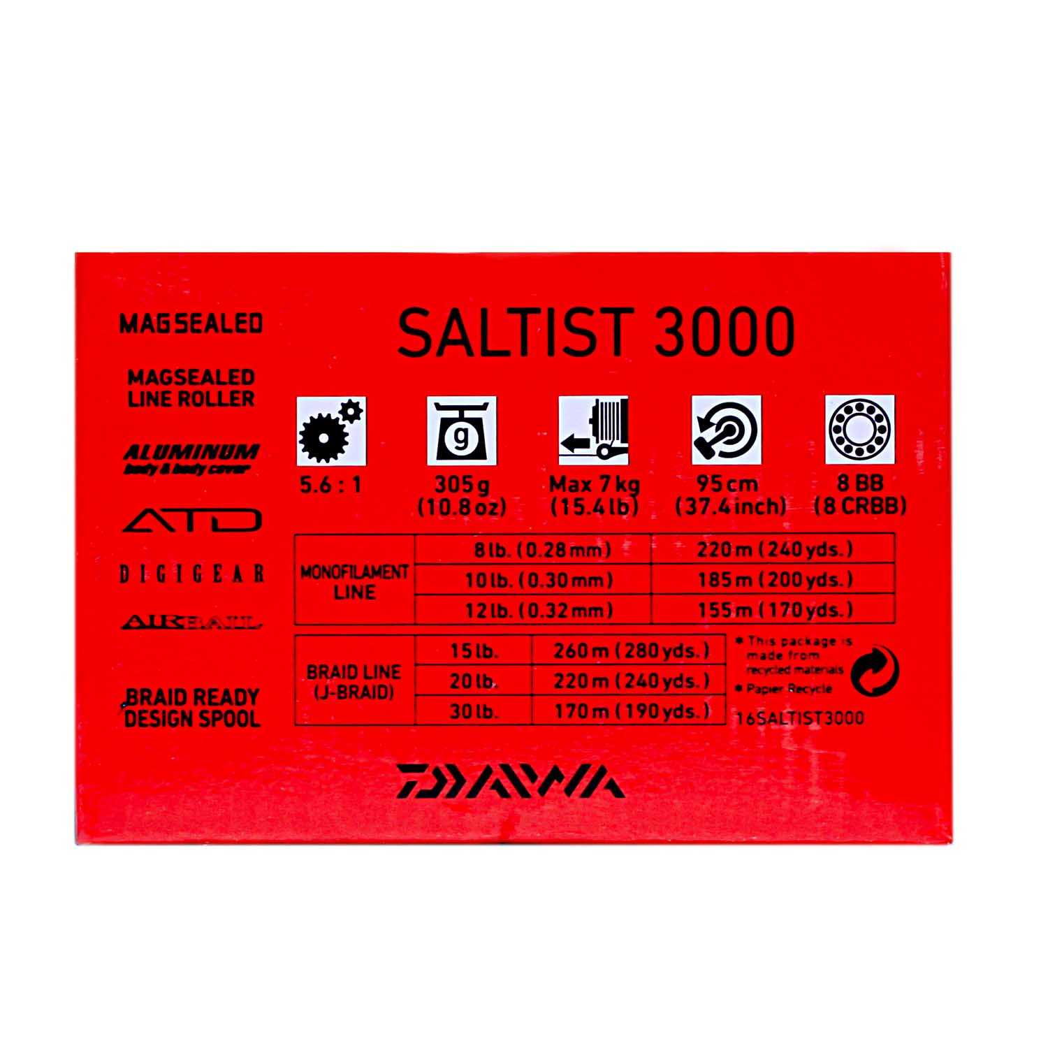 Daiwa Saltist 3000 Spinning Reel - Showspace