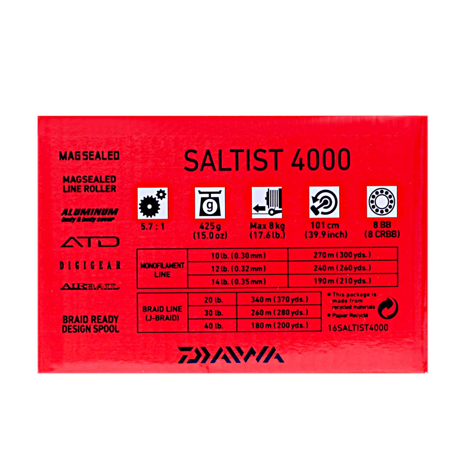Daiwa Saltist 4000 Spinning Reel - Showspace