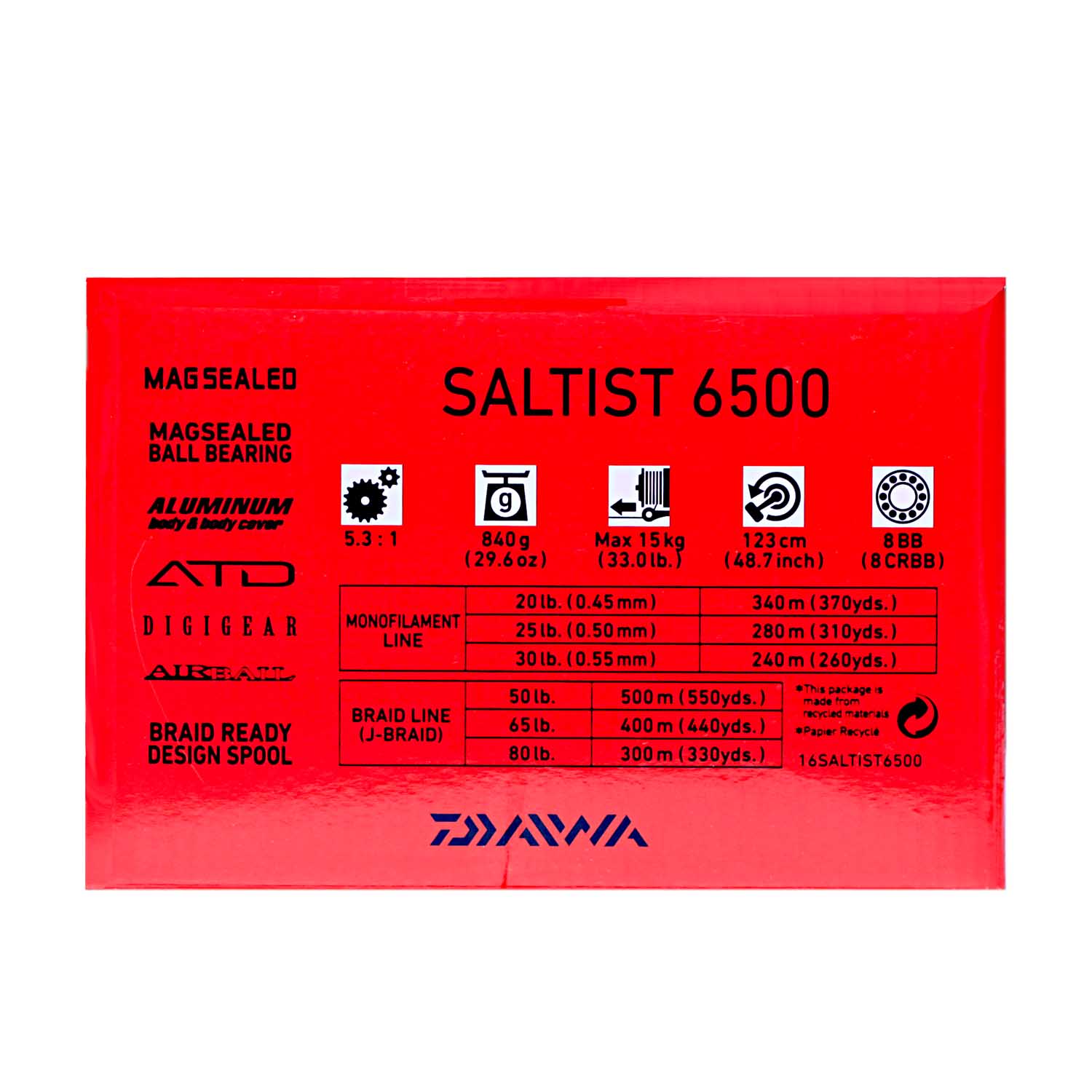 Daiwa Saltist 6500 Spinning Reel