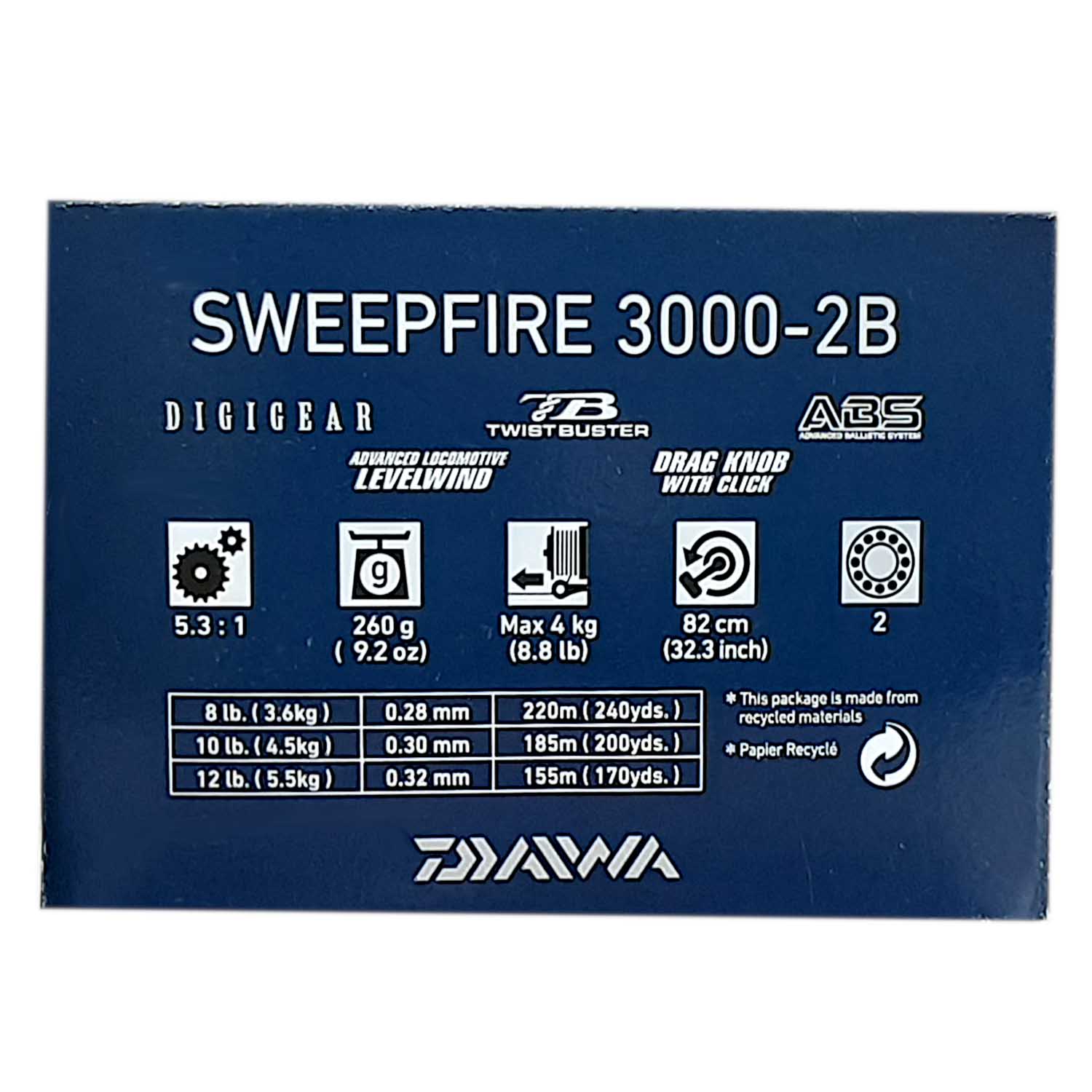 Daiwa Sweepfire 3000 Spinning Reel - Showspace
