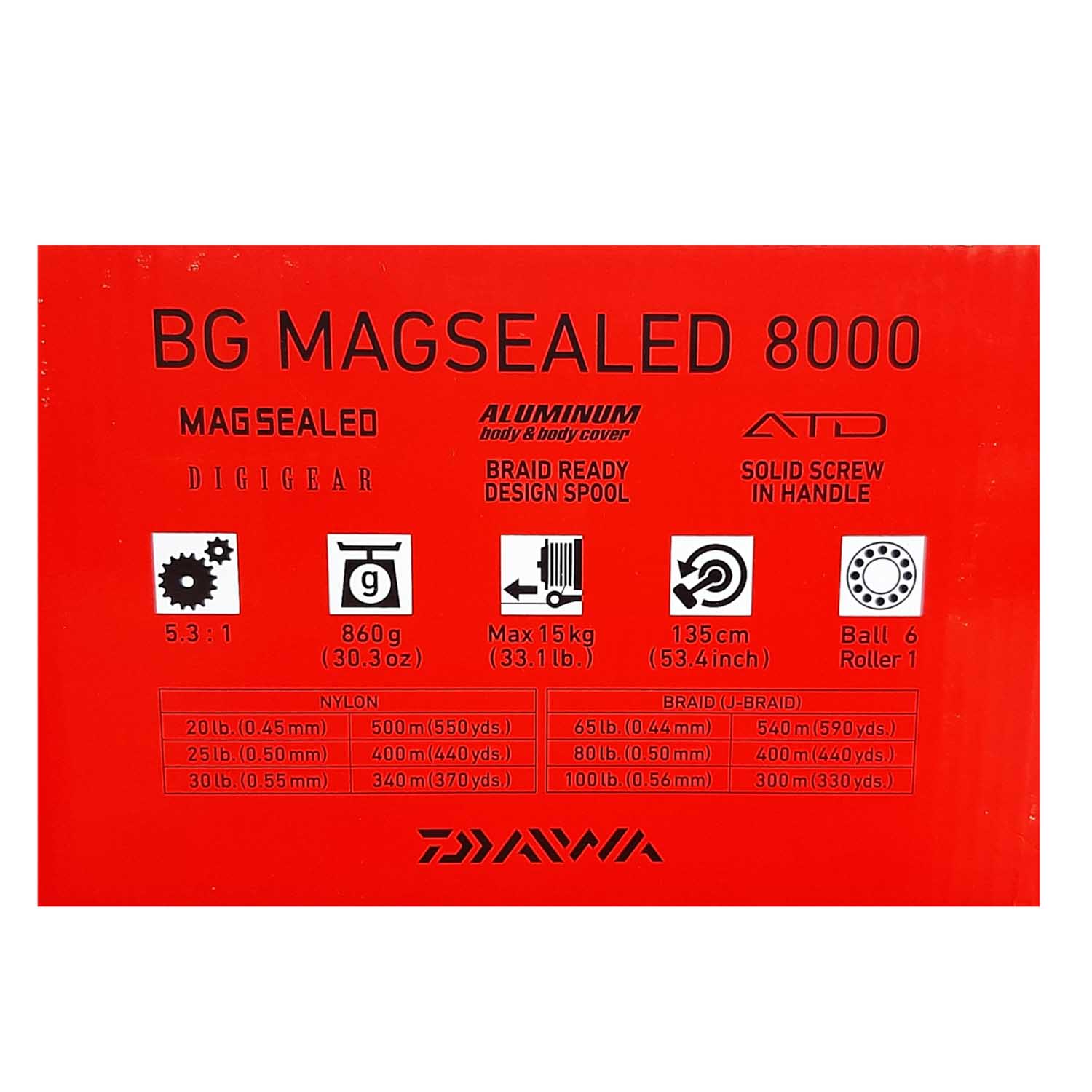 Daiwa BG Mag Seal 8000 Spinning Reel