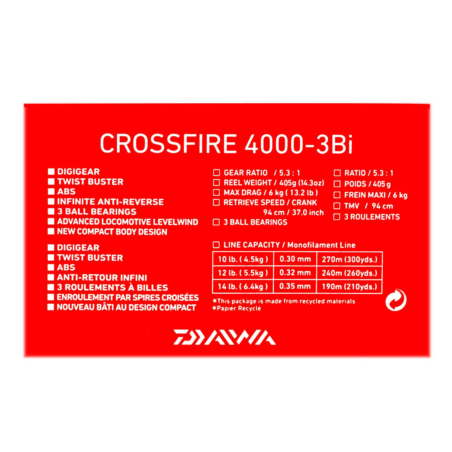 Daiwa Crossfire 4000-3Bi