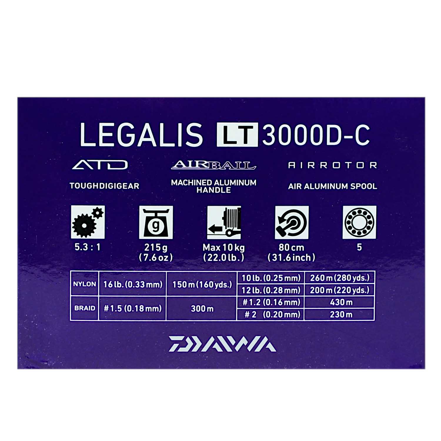 Daiwa Legalis LT 3000D-C Spinning Reel - Showspace
