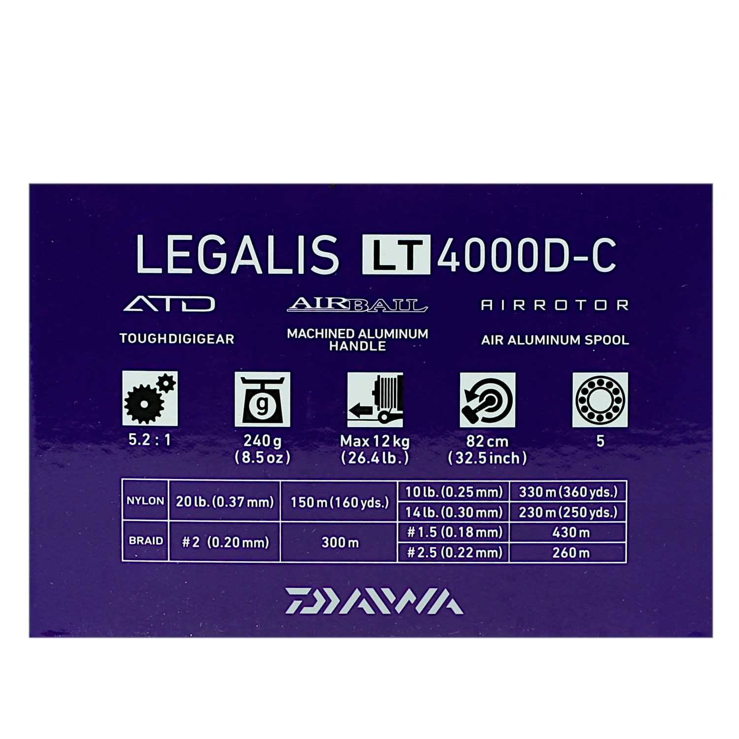 Daiwa Legalis LT 4000D-C Spinning Reel - Showspace