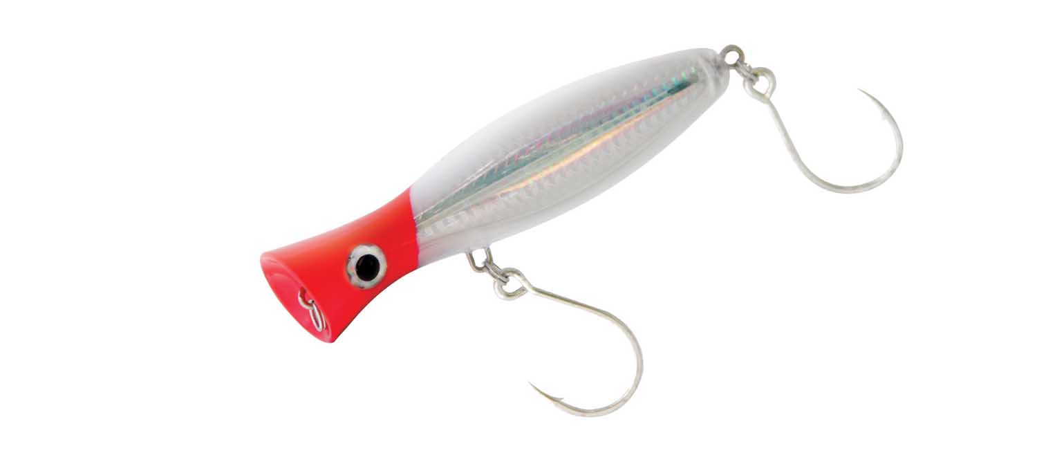 Rattler Fishing Popper Lure 16cm 88g Colour Red & White - Showspace