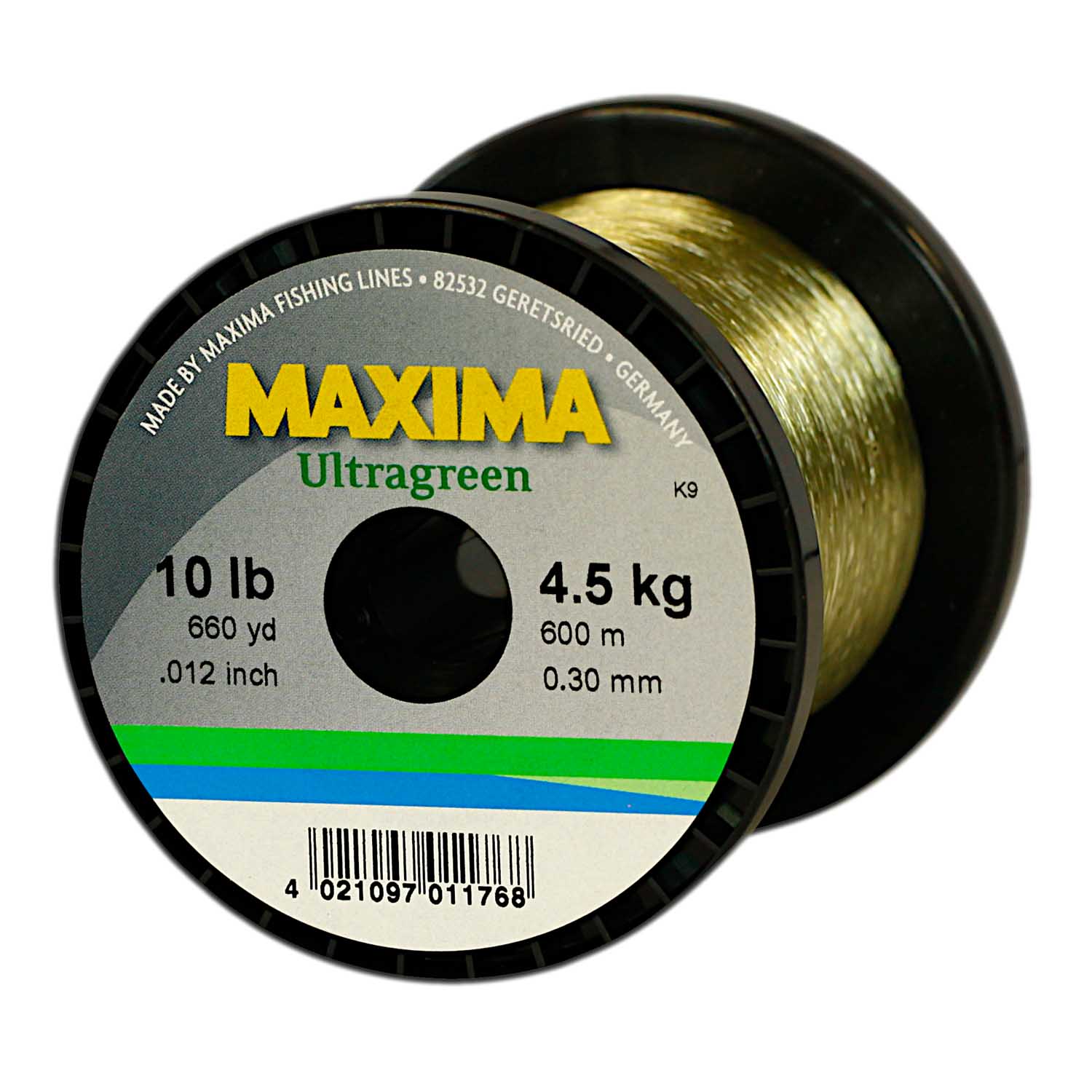 Maxima Nylon Fishing Line, 4.5KG10LB 0.30MM, Colour Ultra Green, 600m Spool  - Showspace