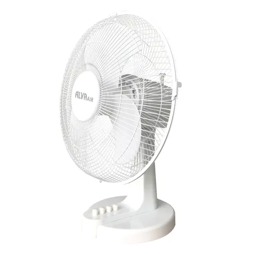 Alva 30cm Plastic Desk Fan White