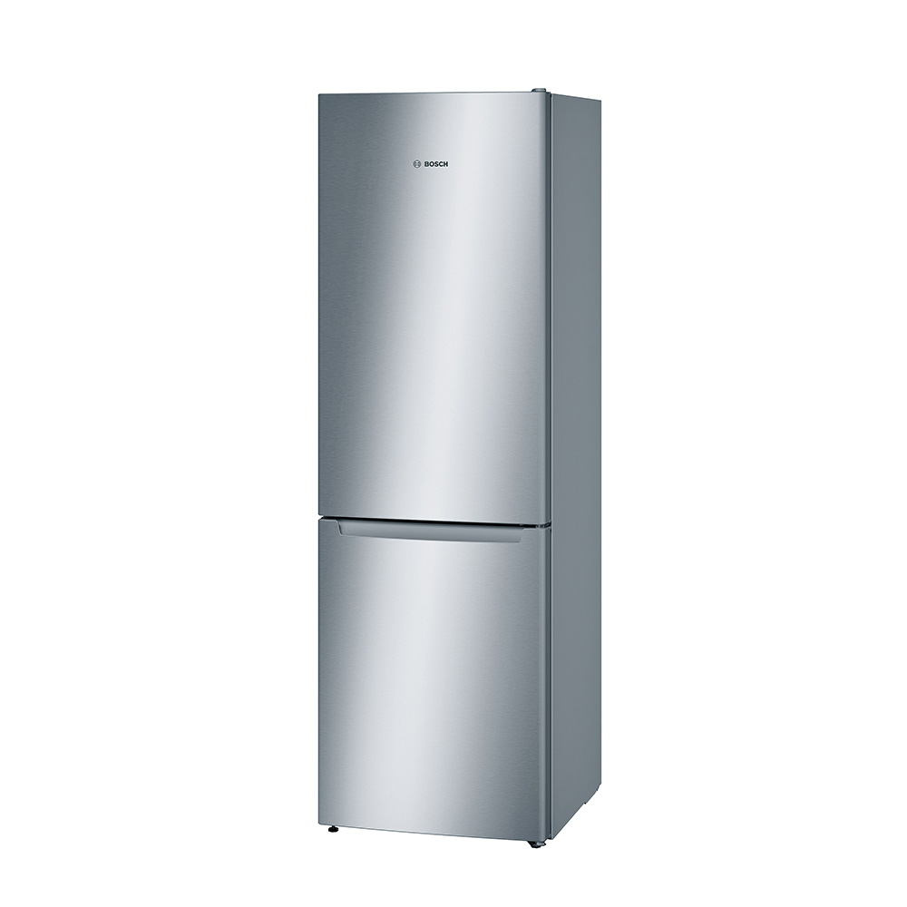 Bosch Serie 4 Fridge – 302 Litre No Frost Bottom Freezer Combination Doors Inox Look