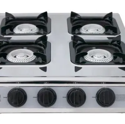 Alva 4 Burner Gas Stainless Steel Stove