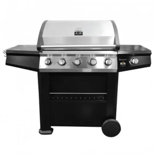 Alva GBPR102 Finesse 5 Burner Gas Stainless Steel Braai With Side Burner