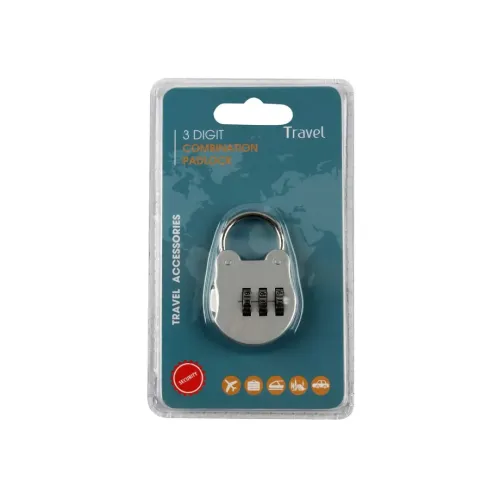 3 Digit Combo Padlock – Silver