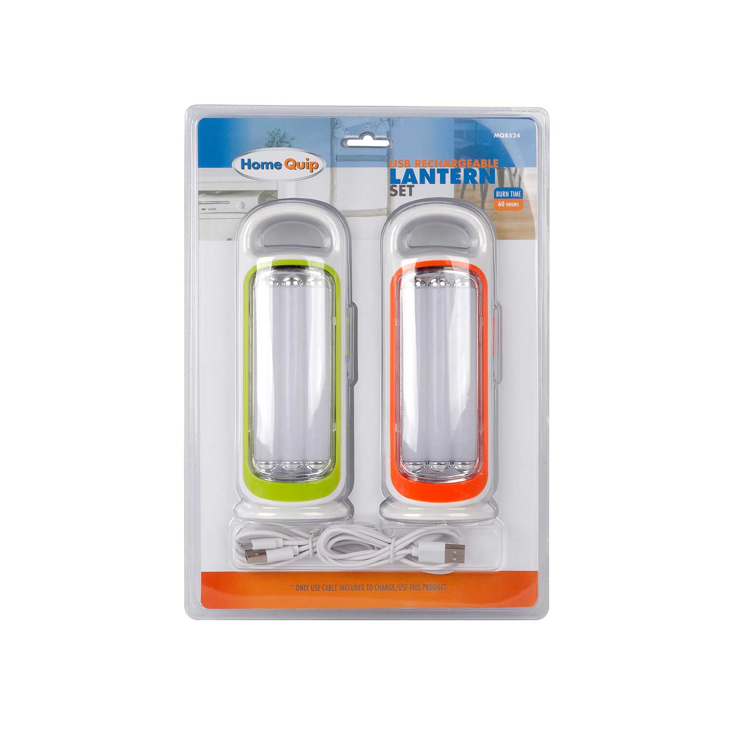 Usb Rechargeable Lantern Set – 2 Usb Cables Included
