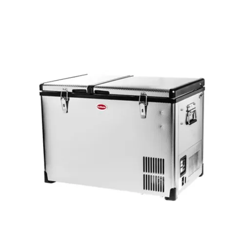 SnoMaster 56L Stainless Steel Dual Fridge/Freezer Double Door
