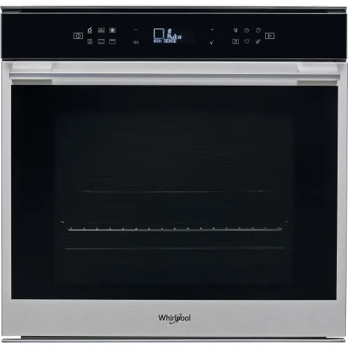 Whirlpool built in electric oven W7 OM 44 BS1H: inox color, self cleaning