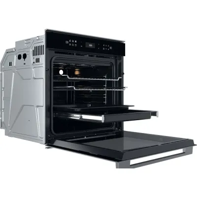 Whirlpool built in electric oven W7 OM 44 BS1H: inox color, self cleaning - Image 2