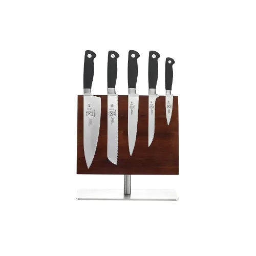 Mercer Culinary Genesis Acacia Magnetic Board and Knife Set