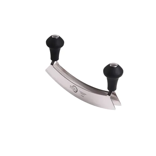 Mercer Culinary Millennia Double Blade Mezzaluna PP Handles 20cm
