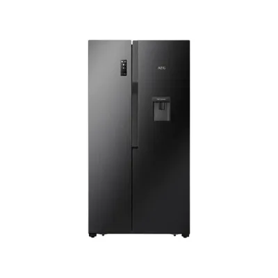 Aeg 566Lt Matte Black Side By Side Refrigerator - Rxb57011Ng - Image 1