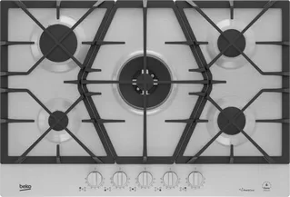 Beko 75cm Stainless Steel Gas Hob