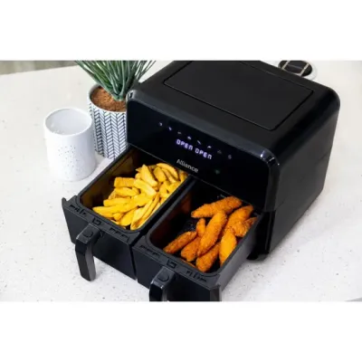 Alliance AHA-AF44001D 8L Black Dual Digital Air Fryer - Image 2