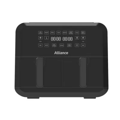 Alliance AHA-AF44001D 8L Black Dual Digital Air Fryer - Image 1