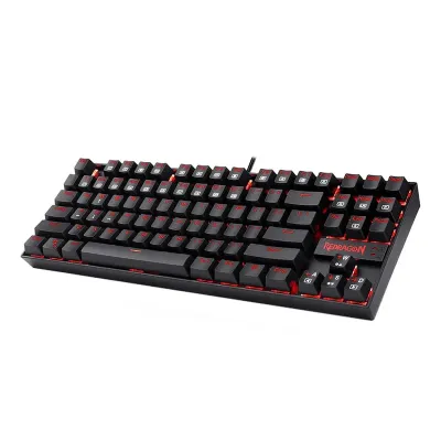 Redragon KUMARA Mechanical 87 Key|Red Backlit Gaming Keyboard - Black - Image 3