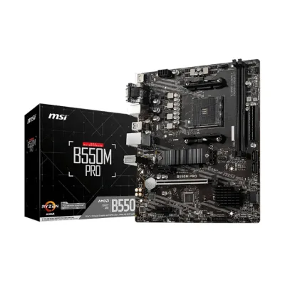 MSI B550M PRO AMD AM4 MATX Gaming Motherboard - Image 1