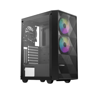 Raidmax X902TBF ATX|Micro-ATX|ITX ARGB Mid-Tower Gaming Chassis - Black - Image 1