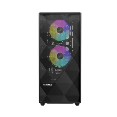 Raidmax X902TBF ATX|Micro-ATX|ITX ARGB Mid-Tower Gaming Chassis - Black - Image 2