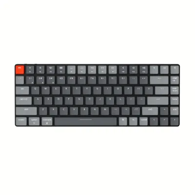 KeyChron K3 84 Key Low Profile Potical Mechanical Hot-Swappable Mechanical Keyboard RGB Red Switches - Image 2
