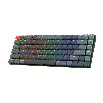 KeyChron K3 84 Key Low Profile Potical Mechanical Hot-Swappable Mechanical Keyboard RGB Red Switches - Image 5