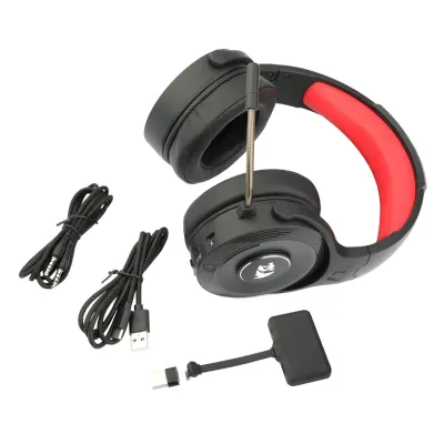 REDRAGON Over-Ear PELOPS PRO Wireless PC|XONE|PS4|ANDROID Wireless Gaming Headset - Black - Image 5
