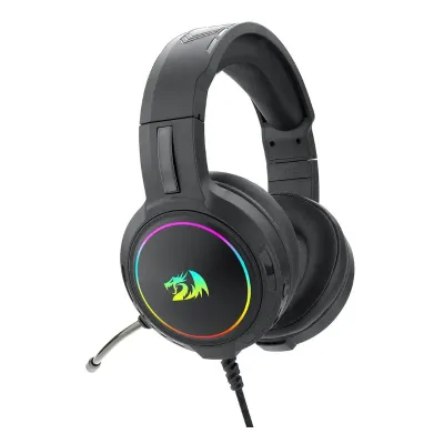 REDRAGON Over-Ear MENTO Aux RGB Gaming Headset - Black - Image 2