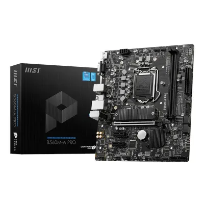 MSI B560M-A PRO Intel LGA1200 M-ATX Gaming Motherboard - Image 1