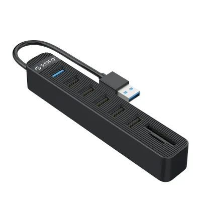 ORICO USB3.0 to 1x USB 3.0 | 5x USB2.0 + SD|TF HUB BK - Image 1