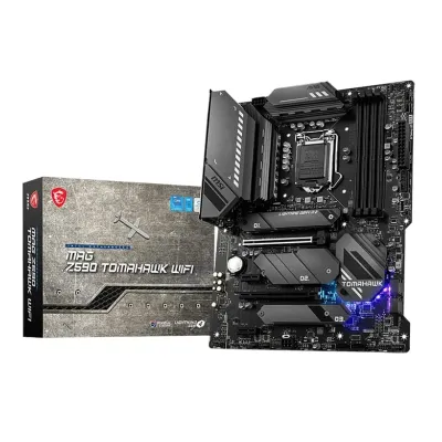 MSI Z590 Tomahawk Wifi Intel LGA1200 ATX Gaming Motherboard - Image 1