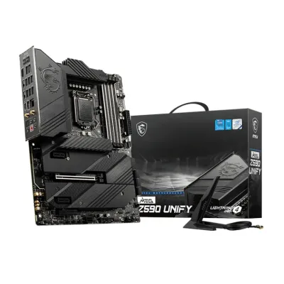 MSI Z590 UNIFY Intel LGA1200 ATX Gaming Motherboard - Image 1