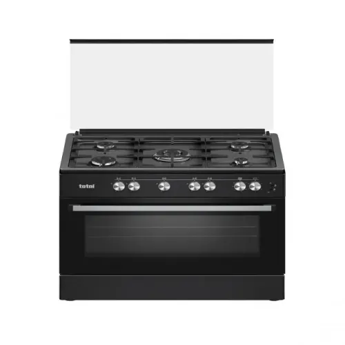Totai 03/T800EB 5 Burner Black Premium Gas/Electric Freestanding Cooker