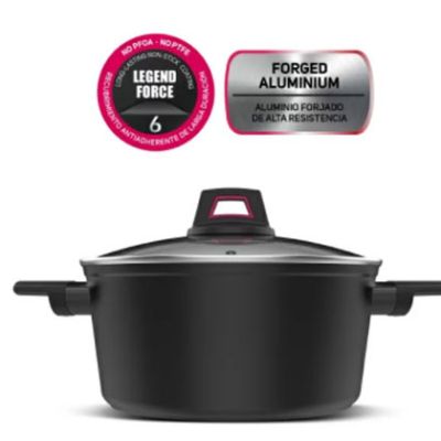 Taurus 980939 Pot Forged Aluminium Black 20cm "Best Moments - Cacerola 20cm" - Image 1
